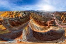 Colourful mountains