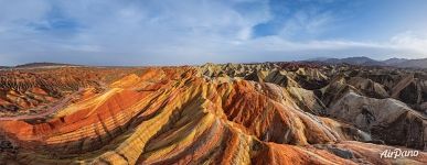 Panorama of the Zhangye Danxia Geopark