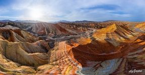 Danxia Colorful Mountains, China