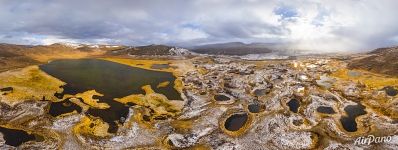 Russia, Altai, Djangyskol Lake, Yoshtykel area