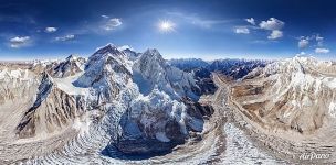 Above the Khumbu Valley, Everest