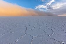 Storm above Salar de Uyuni