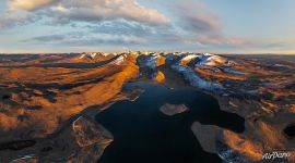 Kindyktul Lake and Chikhachev Ridge