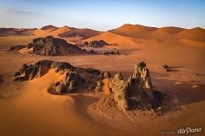 Sahara Desert from drone