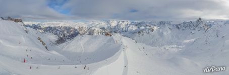 Above Courchevel ski resort