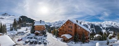 Méribel ski resort panorama