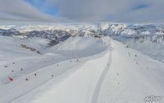 Above Courchevel ski resort