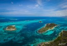 Above Petit Rameau. Tobago Cays