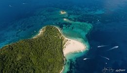 Beach at Marathonisi Island