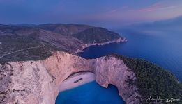 Blue hour over Navagio (Agios Georgios)