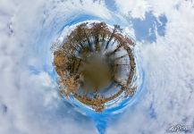 Autumn on the lake in Texas. Planet