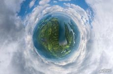 Kronotskoye Lake. Above Uzon Bay. Planet