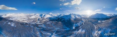 Above the Snow Valley. Panorama