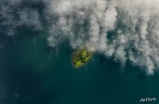 Bianki Island, Kronotskoye Lake, Kamchatka, Russia