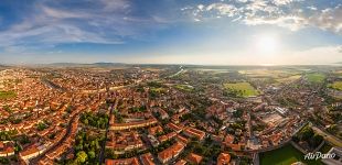 Pisa from the height of 250 meters