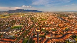 Bird’s eye view of Pisa