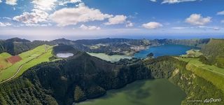 Above Lagoa de Santiago