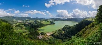 Crater lake Lagoa das Furnas