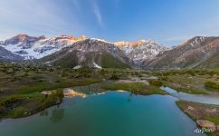 Fann Mountains. Above Lesnoye Lake