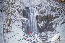 Waterfall in winter