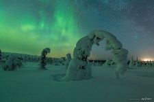 Night landscape at Riisitunturi Park