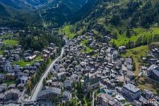 Bird's eye view of Zermatt