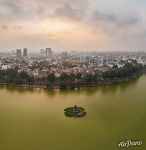 Tortoise Tower in the South of Hoan Kiem Lake