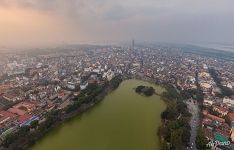 Above Hoàn Kiếm Lake