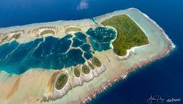 Above islets near South island