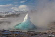 Strokkur Geyser, new born eruption