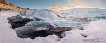 Gullfoss waterfall at winter, Iceland