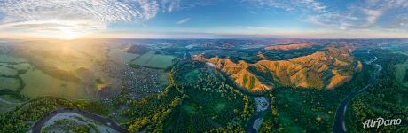 Bolshoe Churaevo. Border of the Shaytan-Tau Nature Reserve