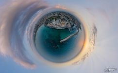 Jaffa, Old City at sunset. Planet