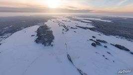 Kizhi island in winter