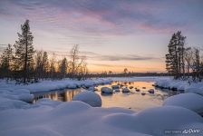 Sunset on the Kola Peninsula