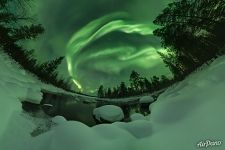 Northern lights, Kola Peninsula