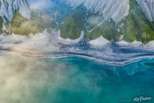 Coast of the Sea of Okhotsk from above