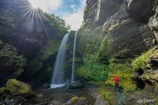 Parusny (Sailing) Waterfall