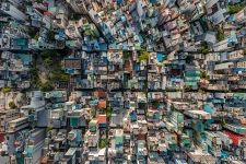 Above the houses