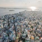 Multistory buildings on the island of Male