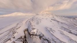 Mutnovsky volcano, misty morning 3