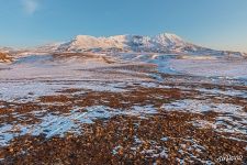 Mutnovsky volcano at spring