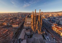 Barcelona, Spain. Sargrada Familia in the evening Barcelona, Spain. Sargrada Familia in the evening